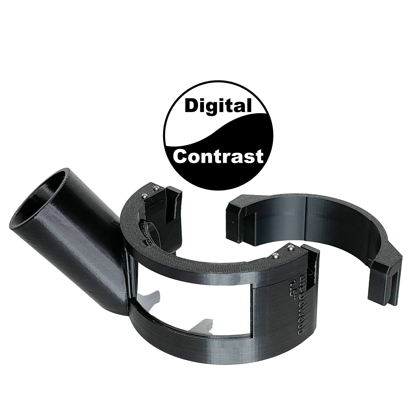 DeWalt DWC600 & DWP611 Fixed Base Trim Router Hose Adapter, Large Polycarbonate Window
