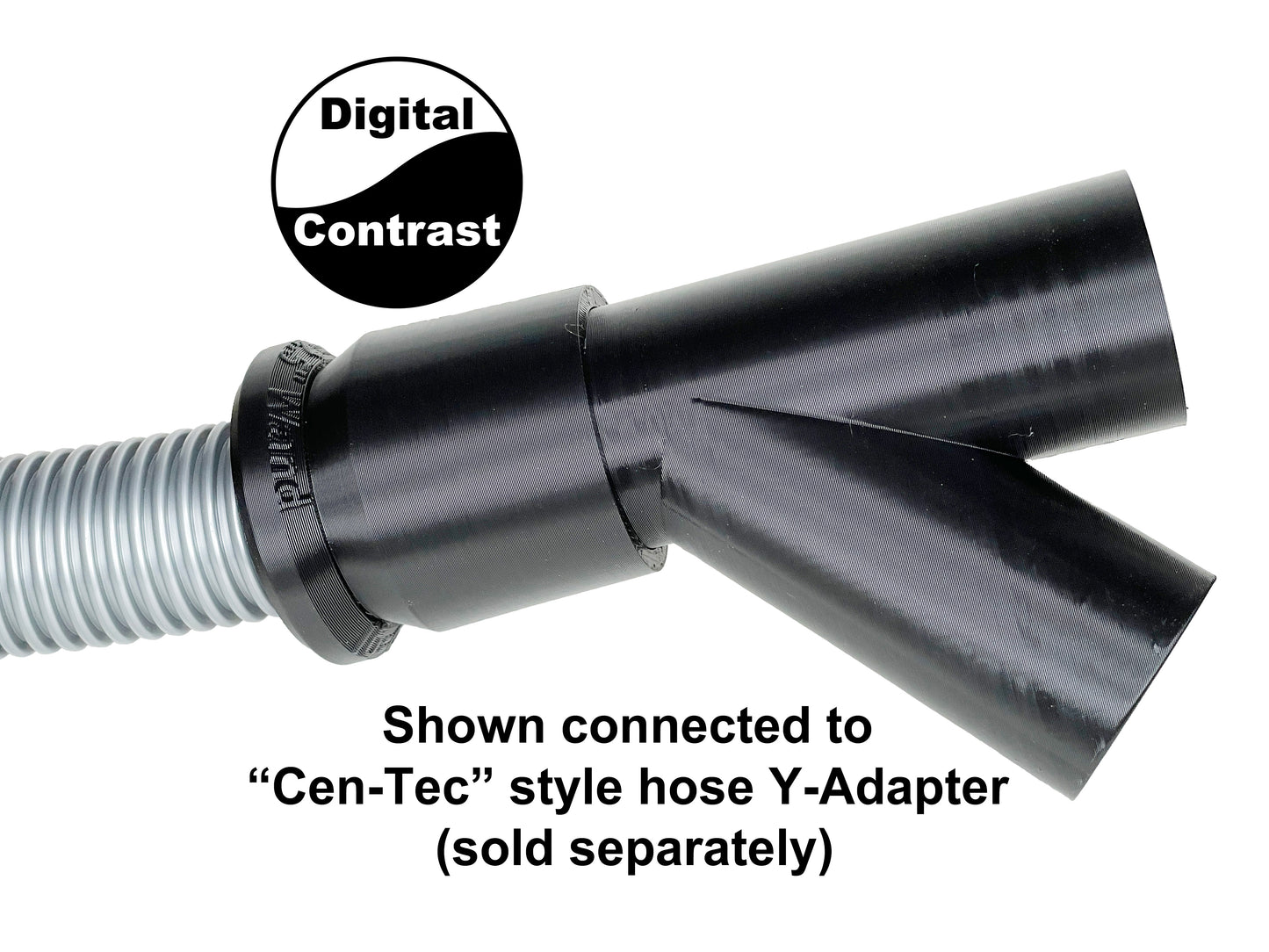 Hose Adapter fits "Cen-Tec" 1.25" Spiral Hose to Y-Adapter and 2.5" Wet/Dry Vacuum Wand