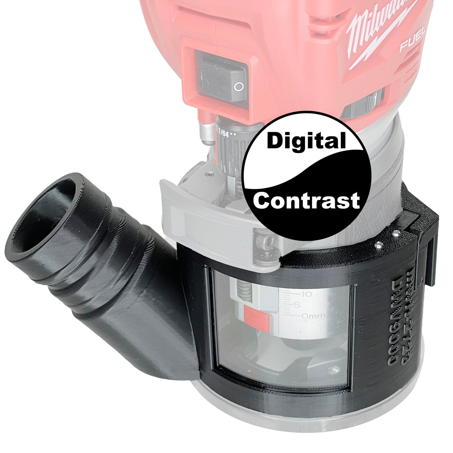 Milwaukee 2723 Fixed Base Trim Router Hose Adapter
