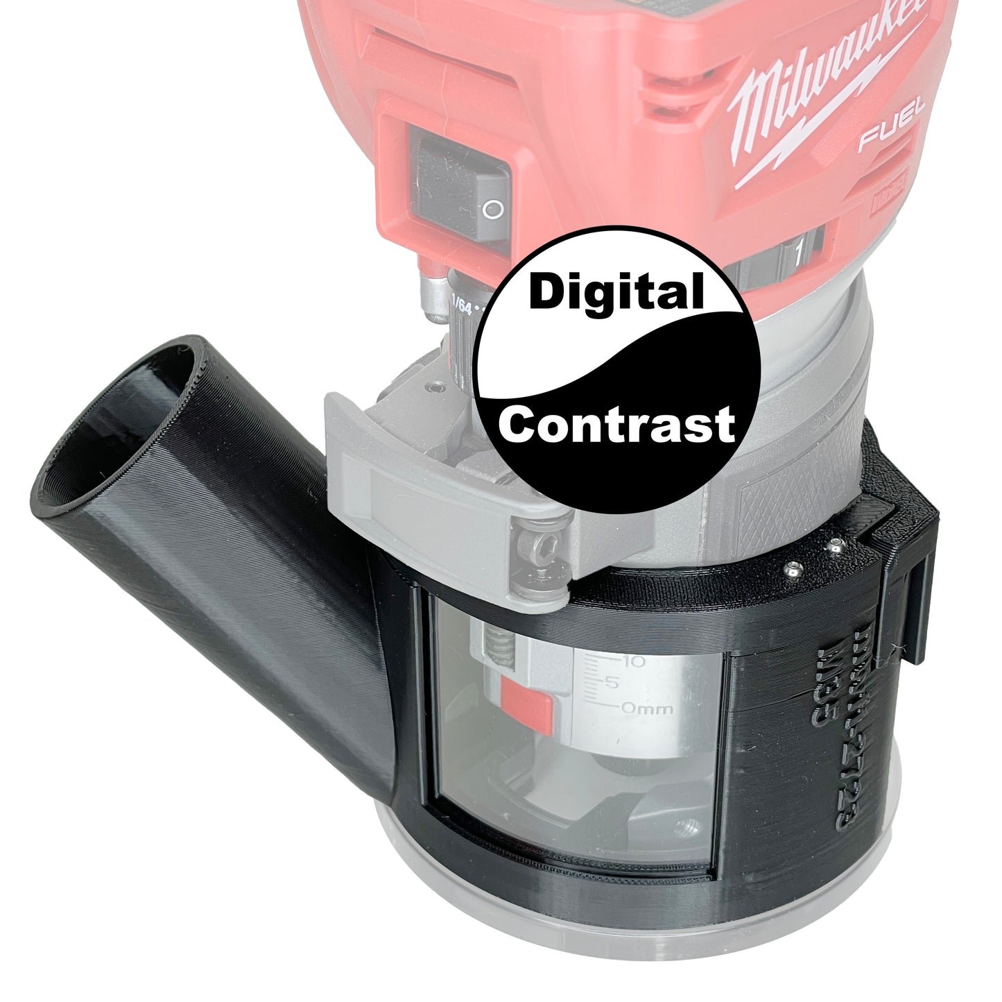 Milwaukee 2723 Fixed Base Trim Router Hose Adapter