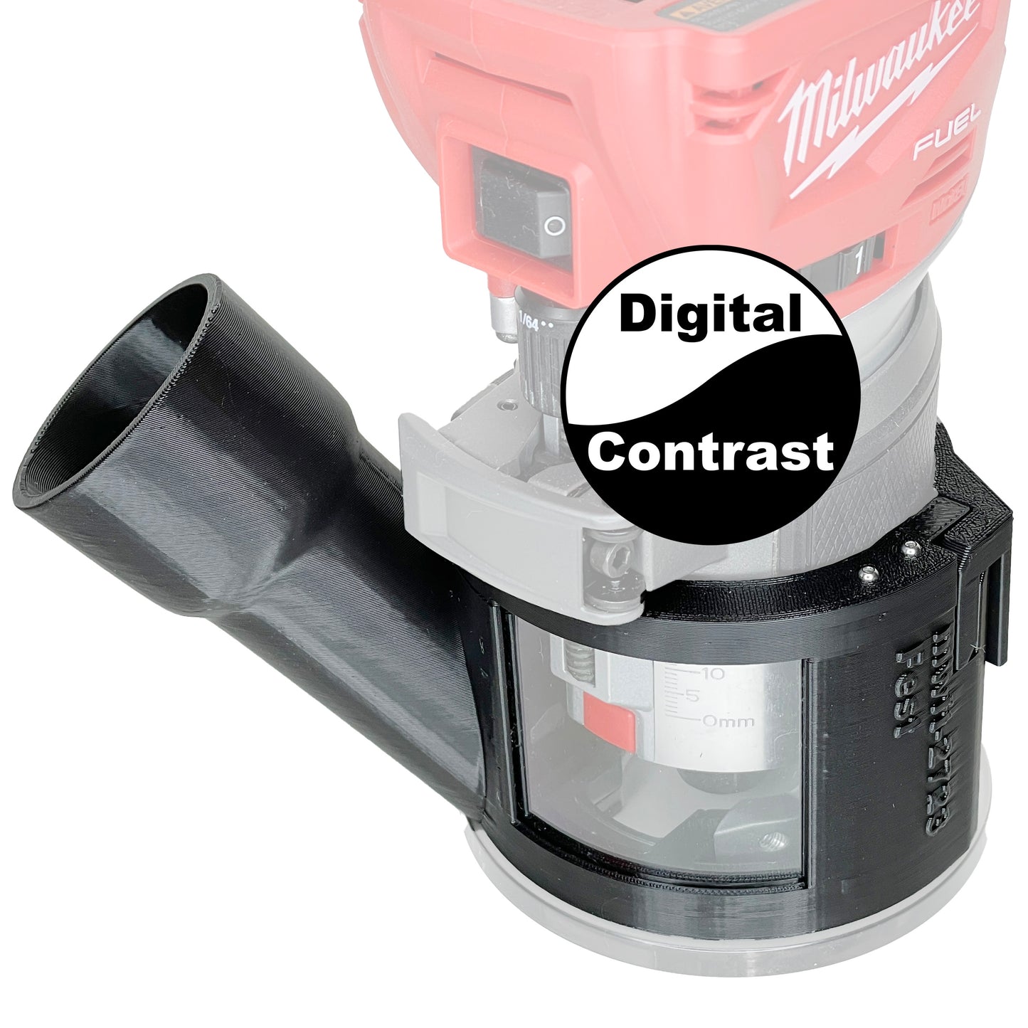 Milwaukee 2723 Fixed Base Trim Router Hose Adapter