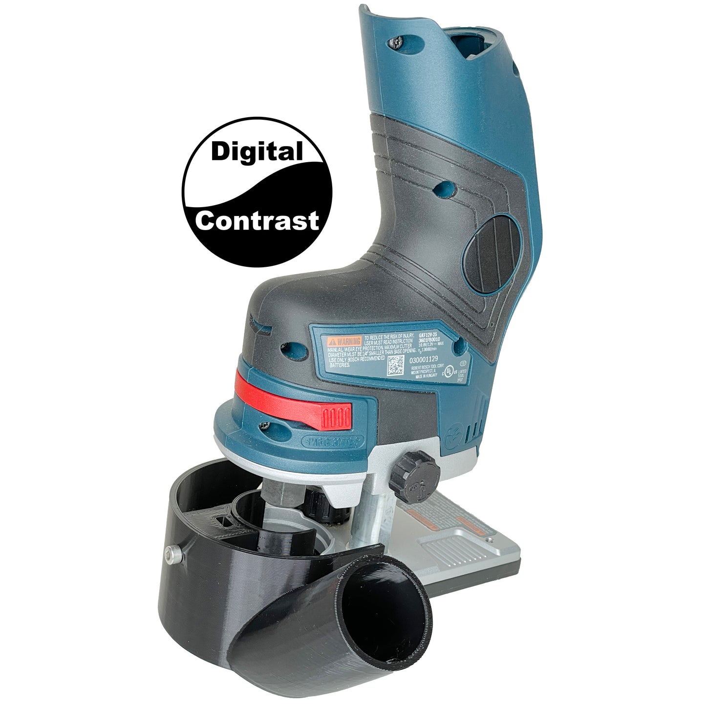 Bosch GKF12V-25N Trim Router Below Base Hose Adapter