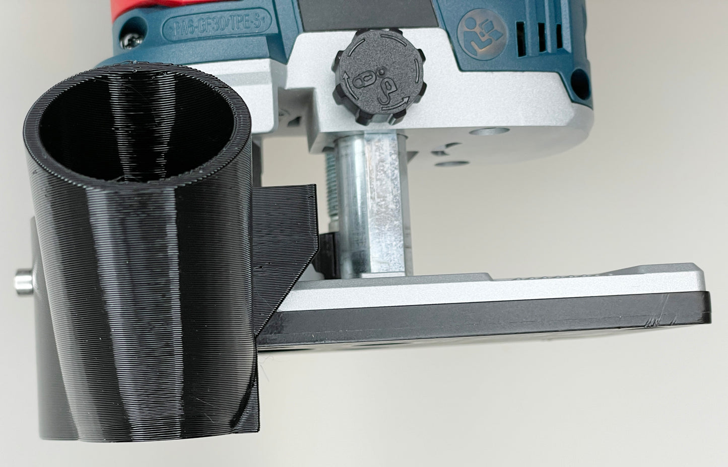 Bosch GKF12V-25N Trim Router Below Base Hose Adapter