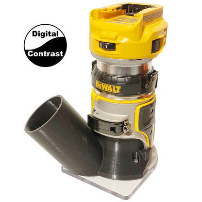 DeWalt DCW600 & DWP611 Fixed Base Trim Router Hose Adapter